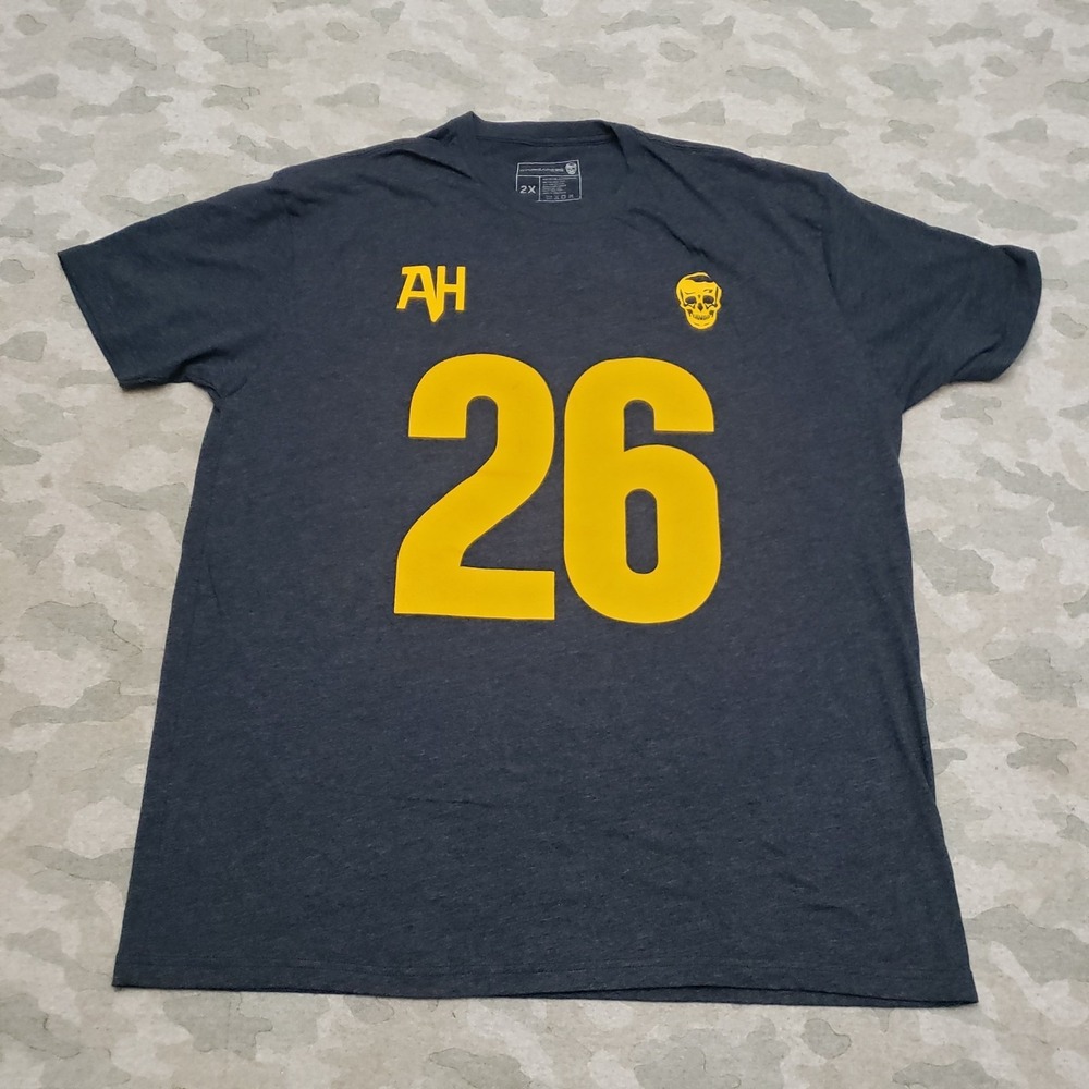 Gymreapers Austin Hatfield Shirt Mens 2X Blue #26 Short Sleeve